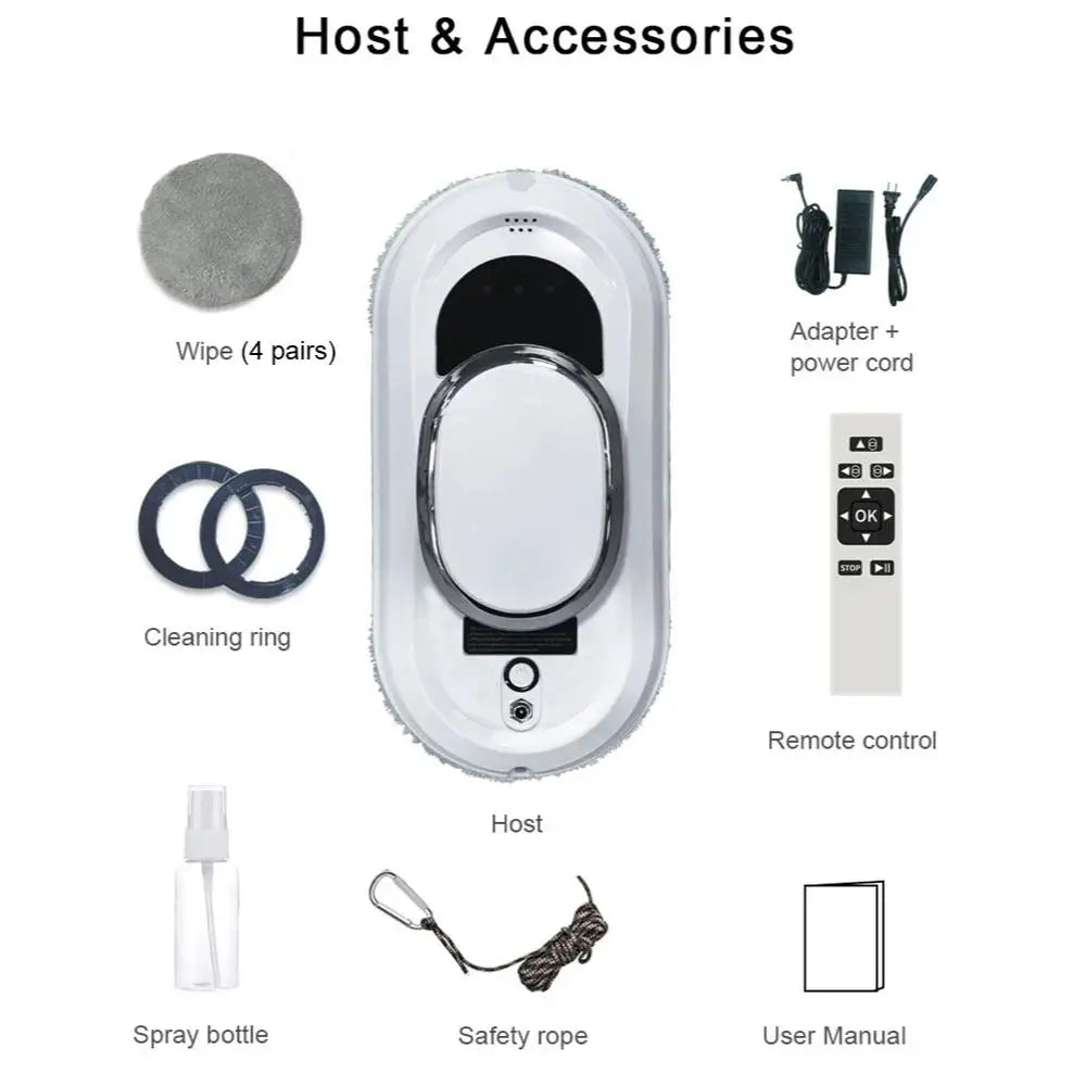 Limpiador inteligente de ventanas con control remoto